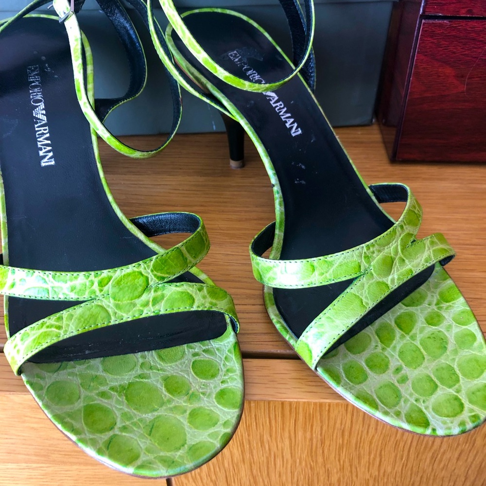 Armani sandals. Very pretty and comfortable heels.